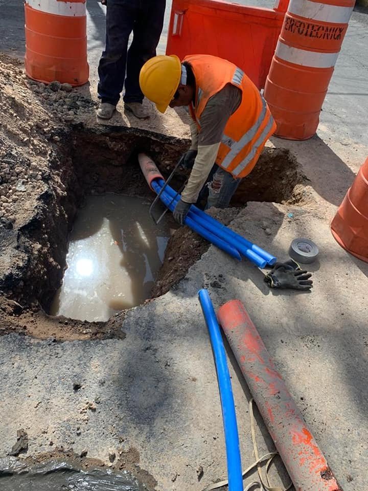 Trabajo de electrofusión en campo