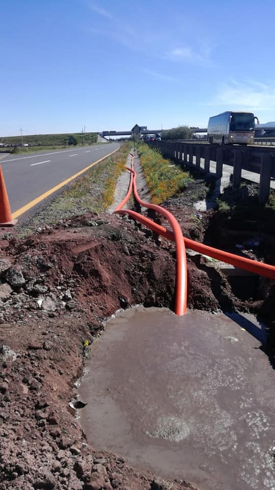 Instalación de tubo de 4"